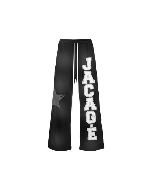 Y2K Distressed Embroidered Acid Wash SweatPants